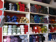 Inish Knits Yarn Shelves Near Front Door